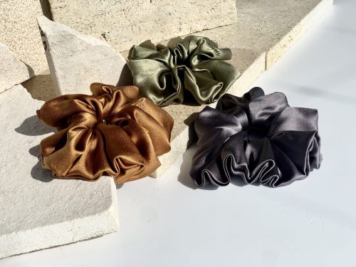 Комплект копринени ластици – Scrunchie CLASSIC AUTUMN