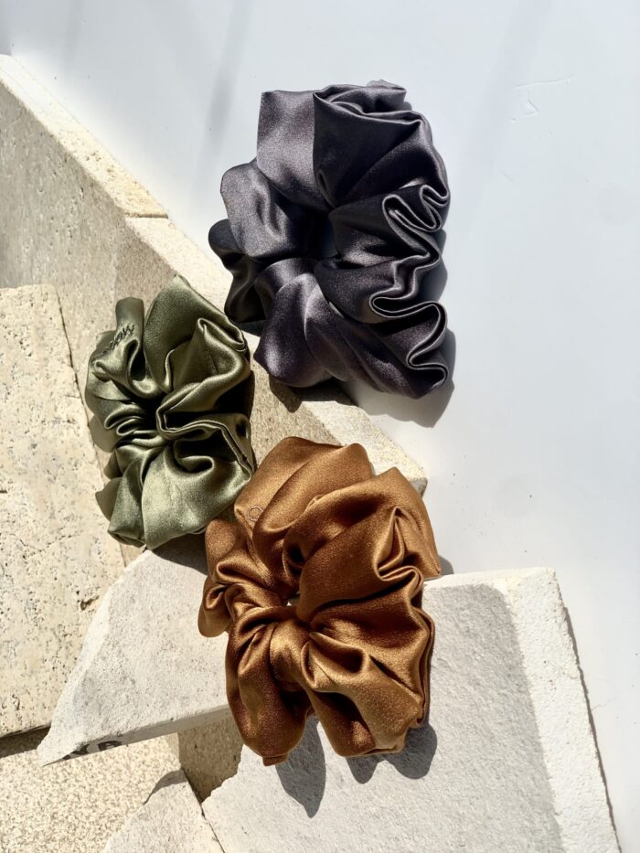 Комплект копринени ластици - Scrunchie CLASSIC AUTUMN