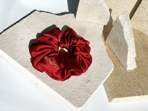 Комплект копринени ластици – Scrunchie CLASSIC RED