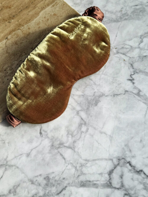 Mască de somn din mătase – Brown Velvet