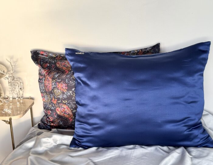 Копринена калъфка за възглавница - Silk pillowcase Royal Blue - Image 8