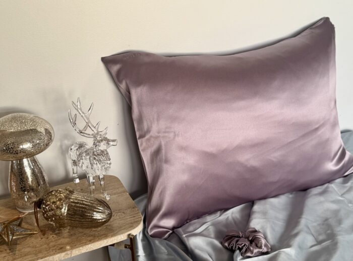 Копринена калъфка за възглавница - Silk pillowcase Taupe - Image 8