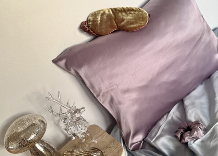 Копринена калъфка за възглавница - Silk pillowcase Taupe - Image 3