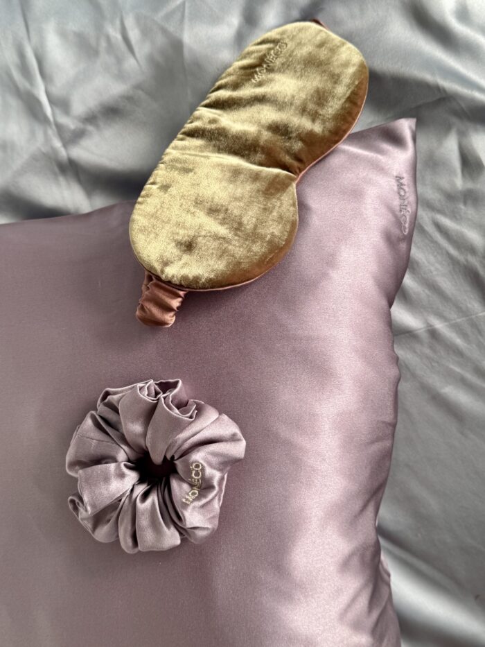 Копринена калъфка за възглавница - Silk pillowcase Taupe - Image 5